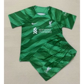 Liverpool Målvakt babykläder Hemmatröja barn 2022-23 Korta ärmar (+ Korta byxor)